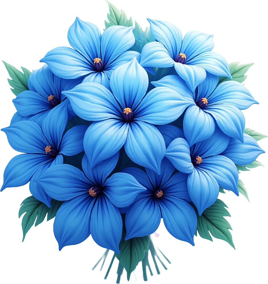 Blue Flower Bouquet