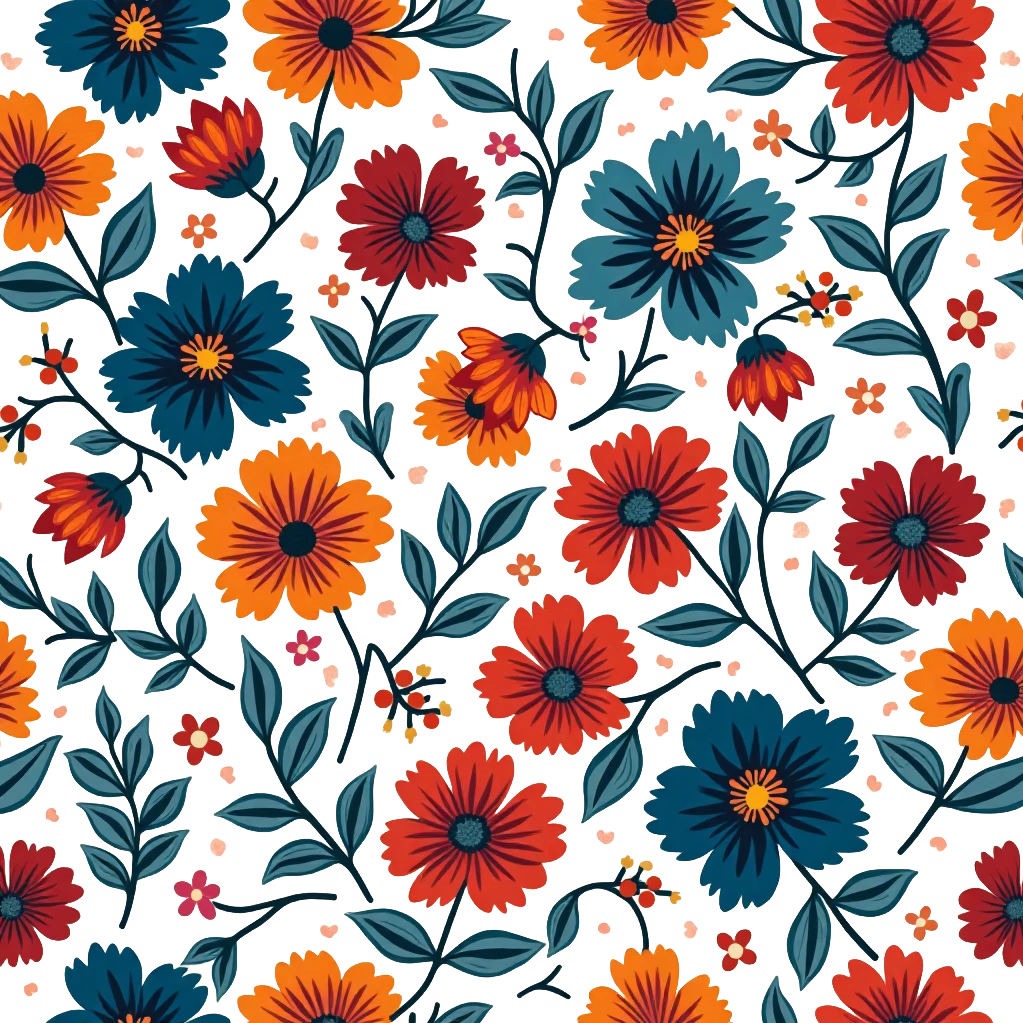 Vibrant Floral Tapestry