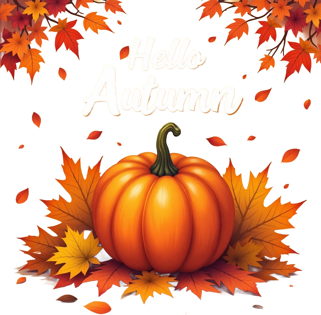 Hello Autumn Greeting Card