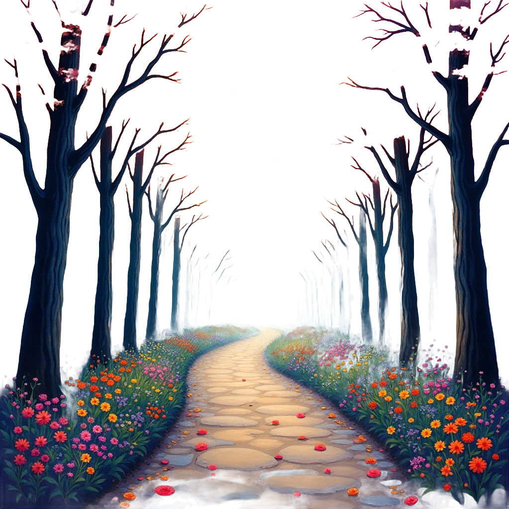 Enchanted Pathway at Sunset