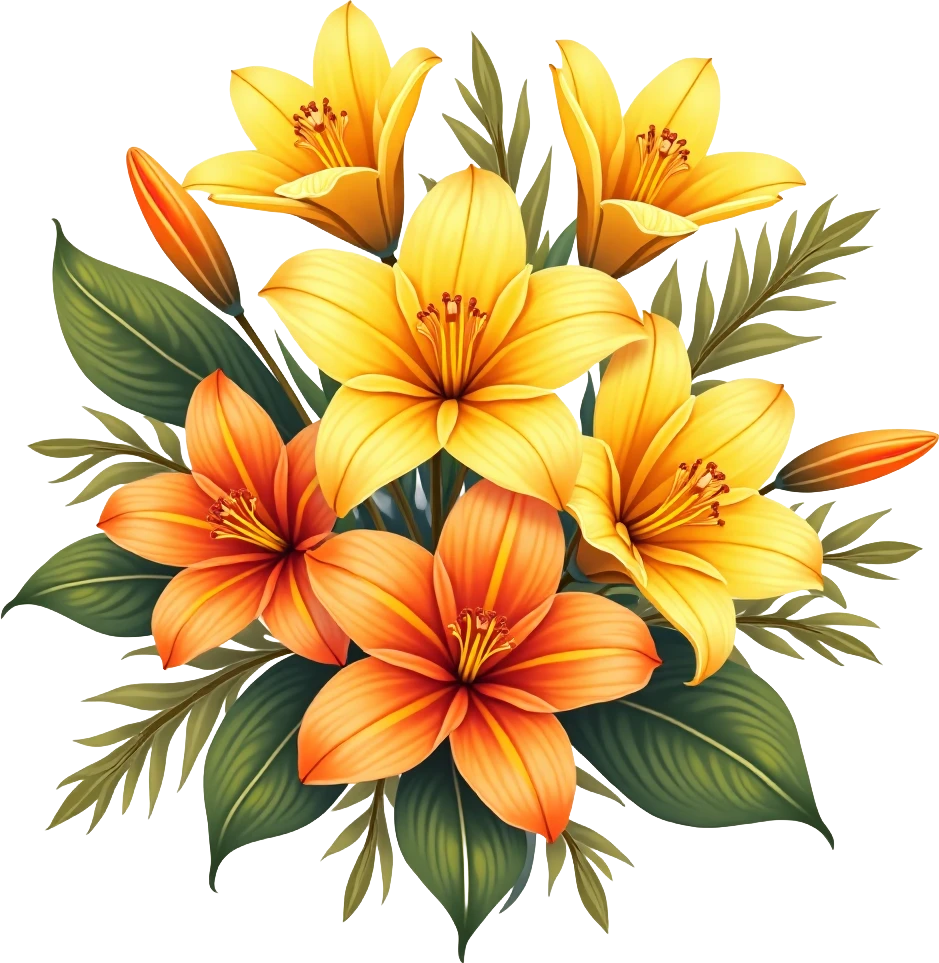 Vibrant Lily Bouquet