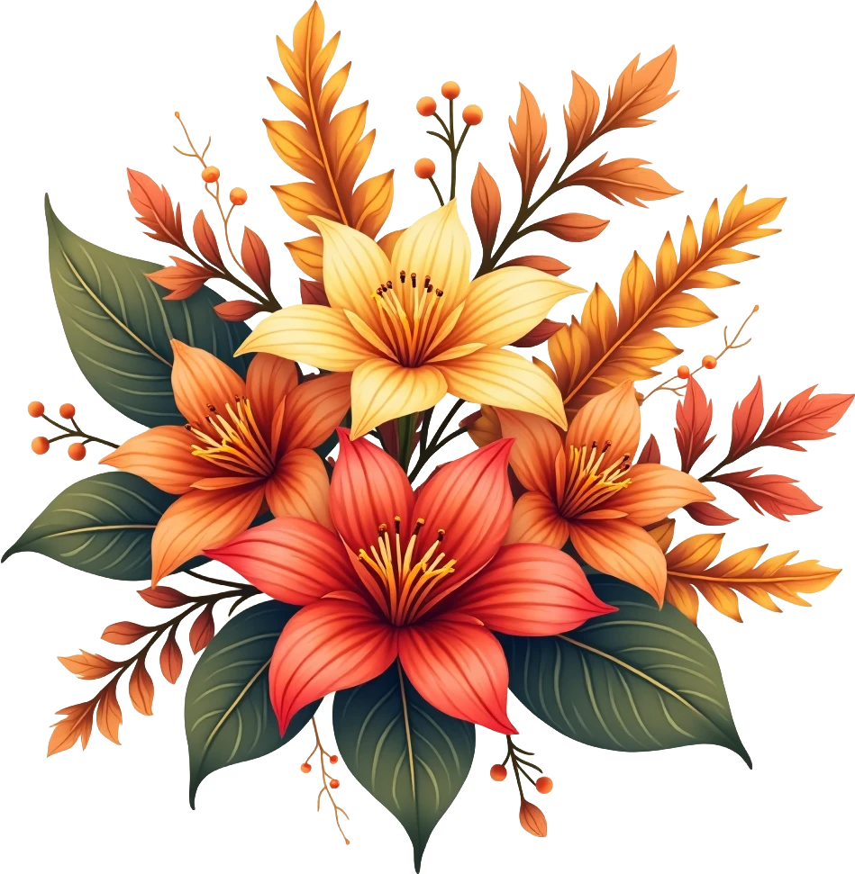 Autumn Lily Bouquet