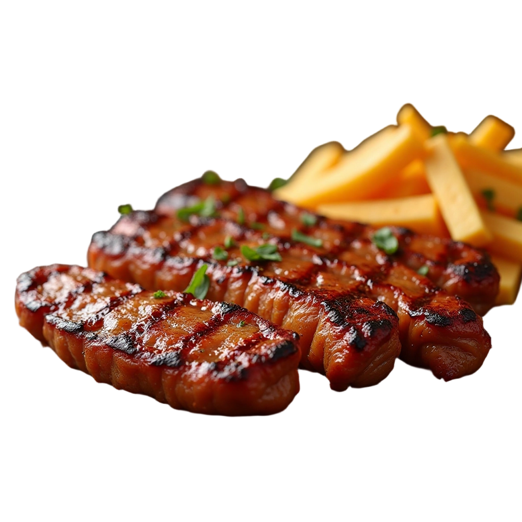 Grilled Steak and Fries