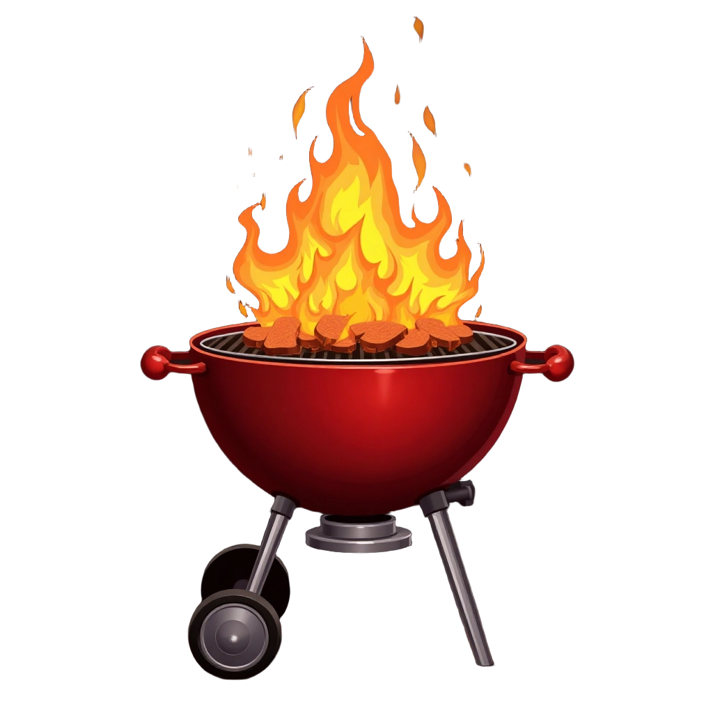 Flaming Barbecue Grill