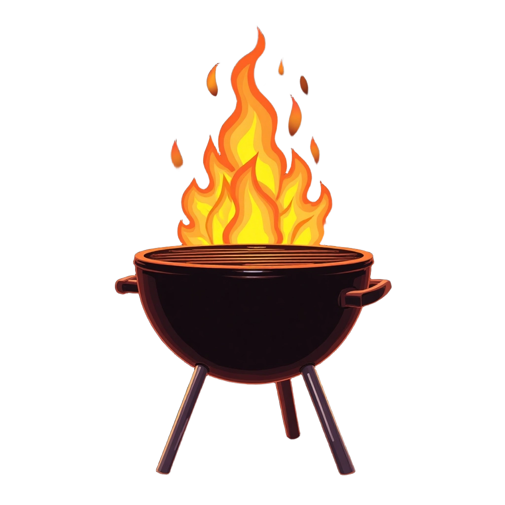 Flaming BBQ Grill