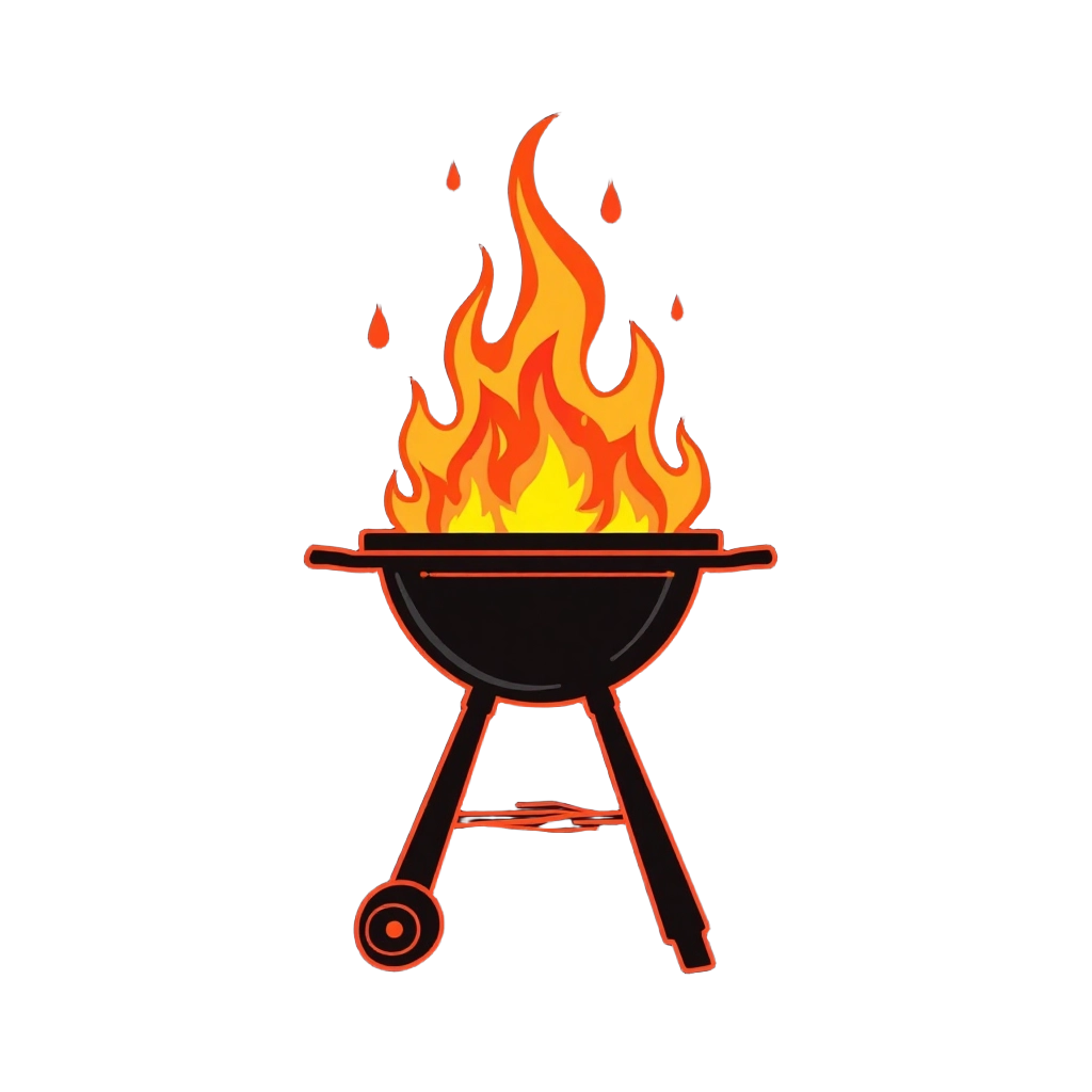 Flaming BBQ Grill