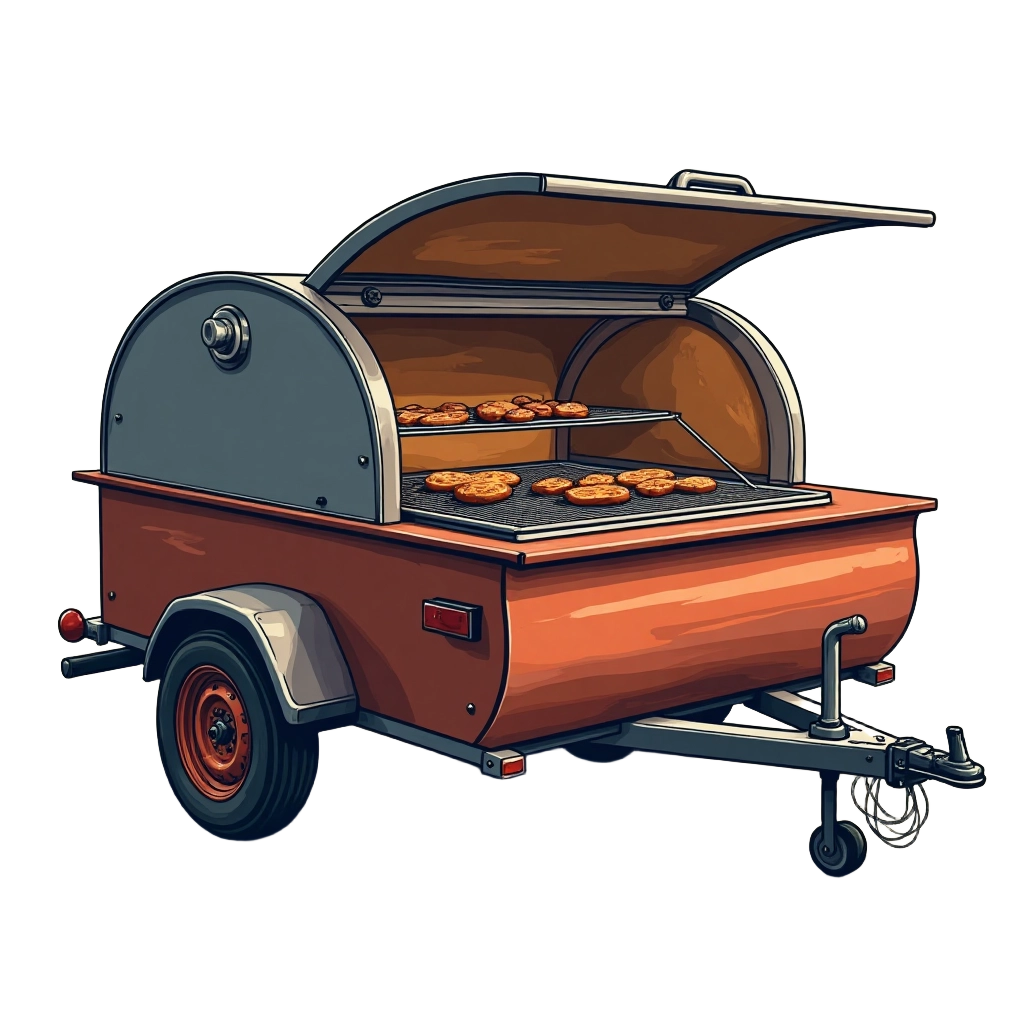 Mobile BBQ Trailer