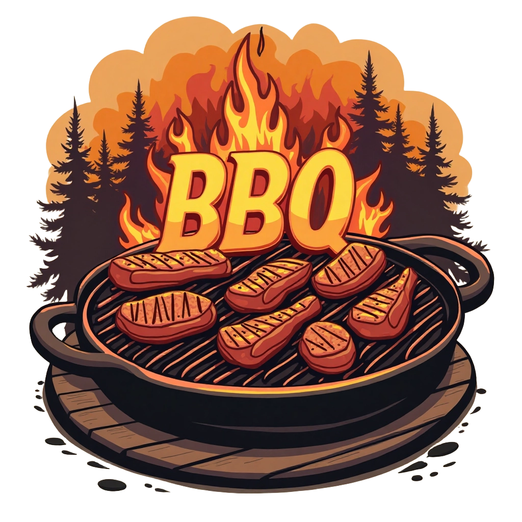 Flaming BBQ Grill