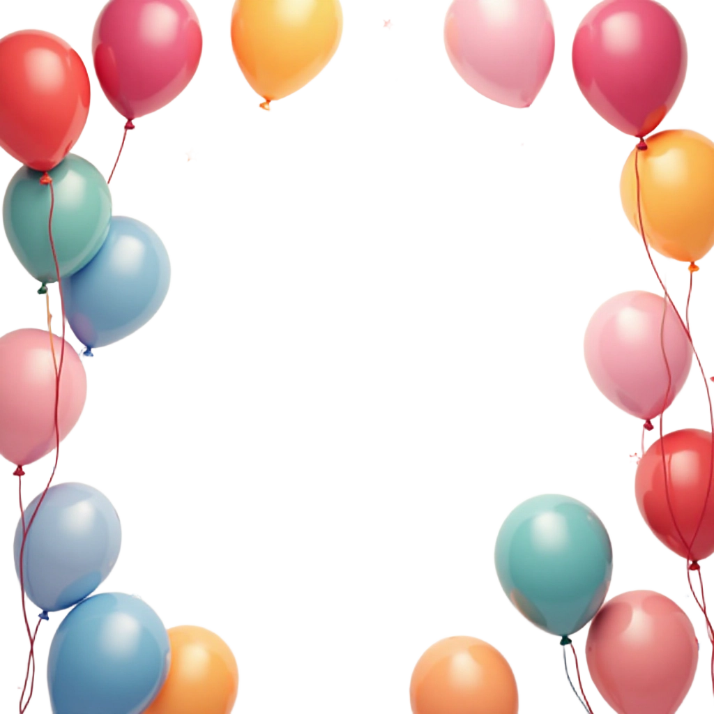 Colorful Balloon Frame