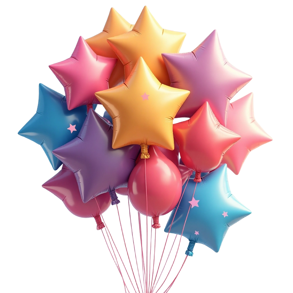 Colorful Star Balloons