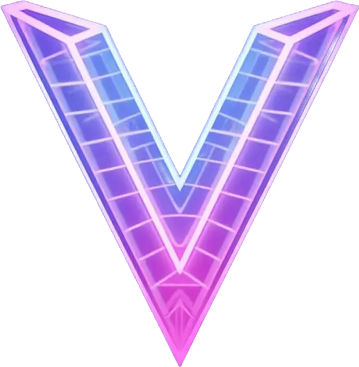 V-Shape Crystal Emblem