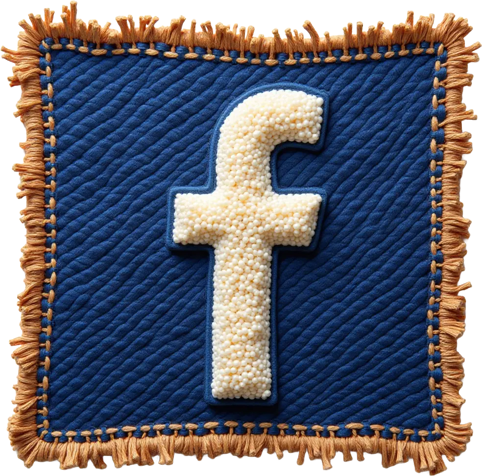 Facebook Logo in Beads