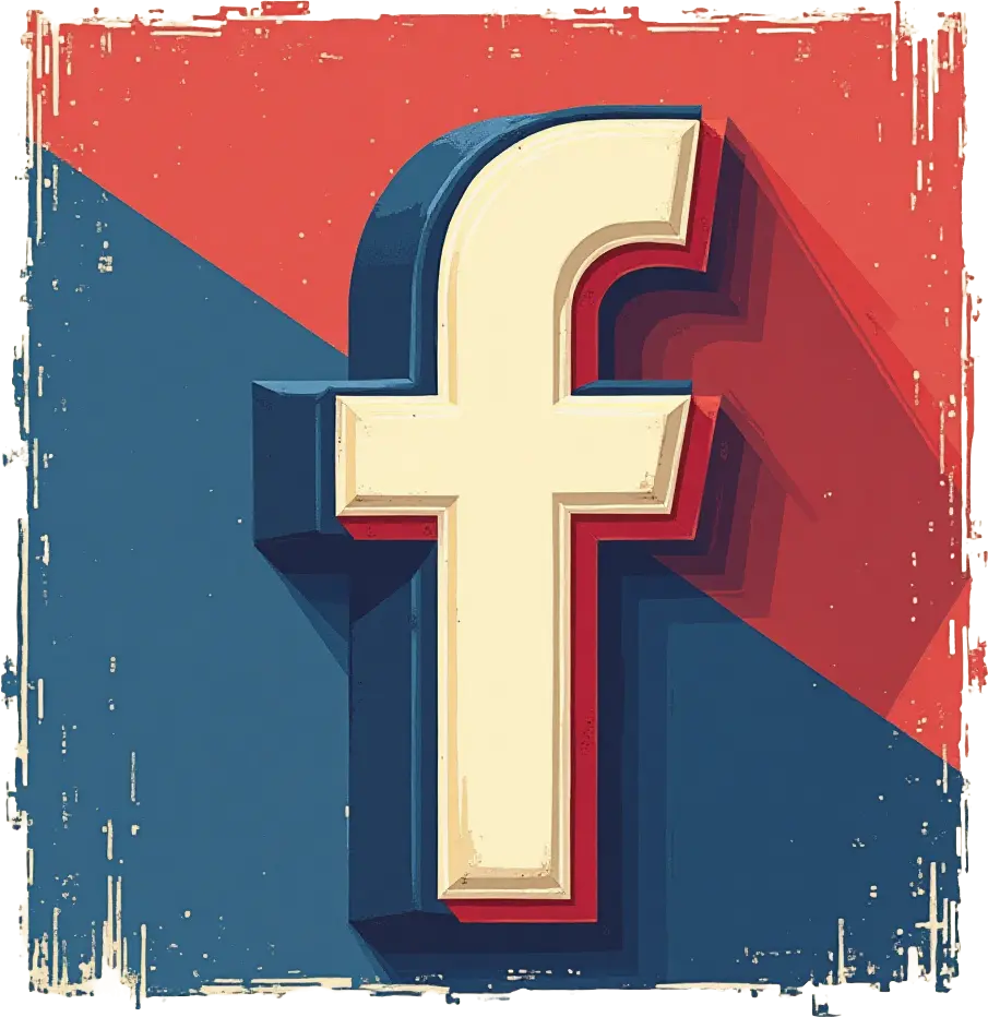 Vintage Facebook Logo