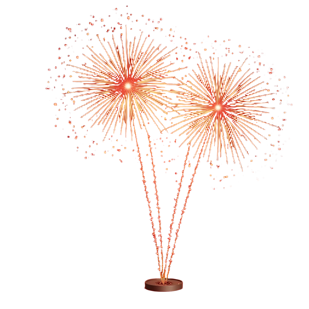 Golden Fireworks Display