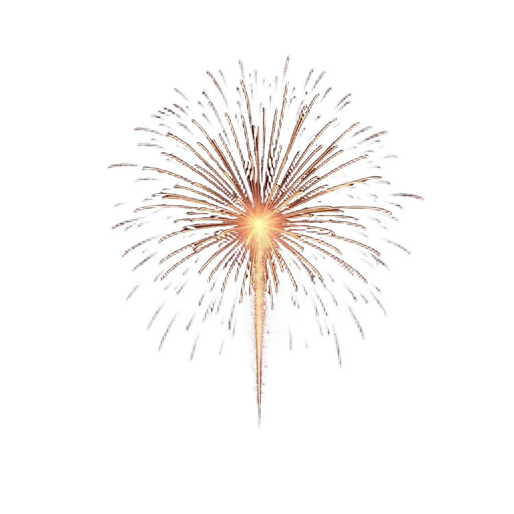 Golden Fireworks Display