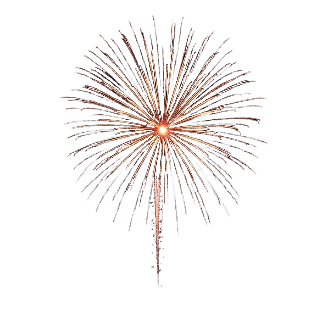 Golden Firework Burst