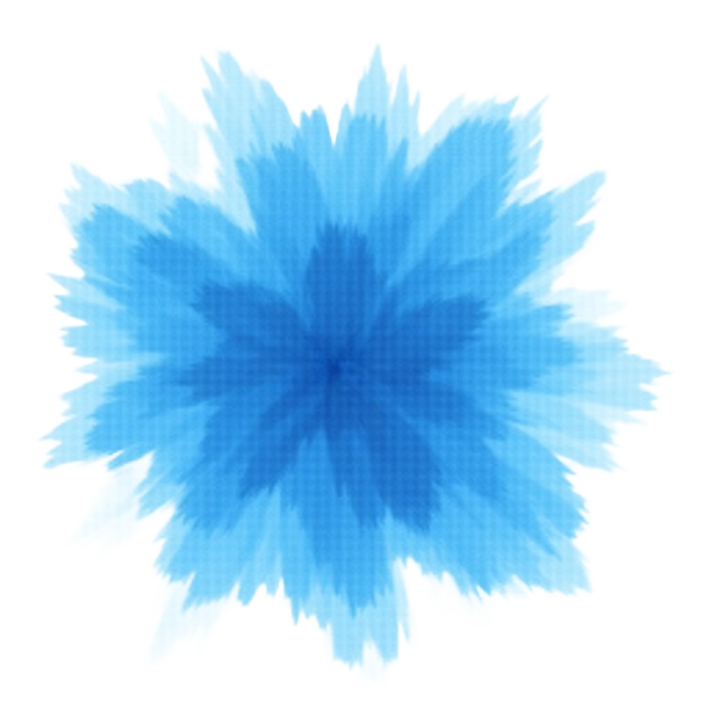 Blue Watercolor Flower