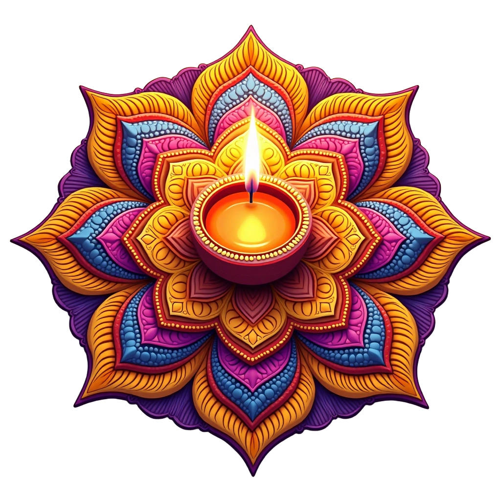 Festive Diwali Lamp