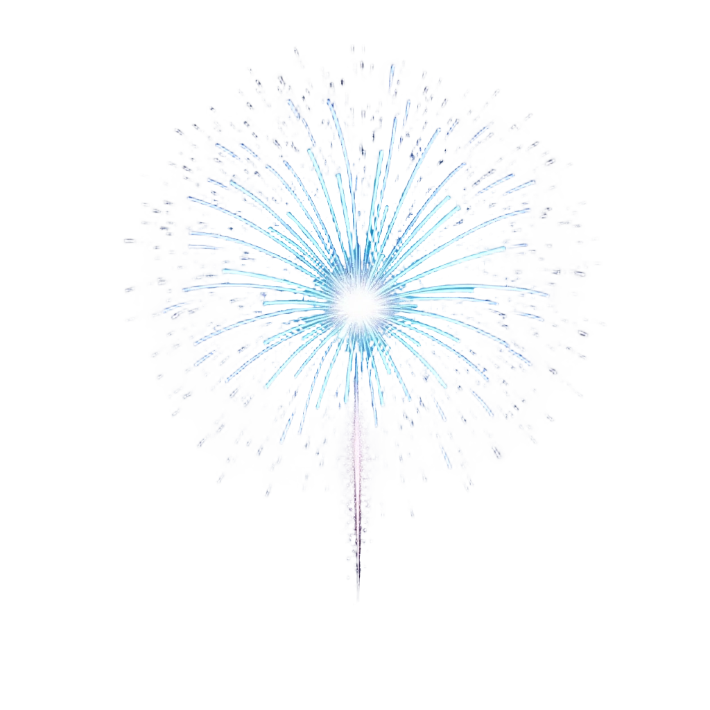 Spectacular Blue Fireworks