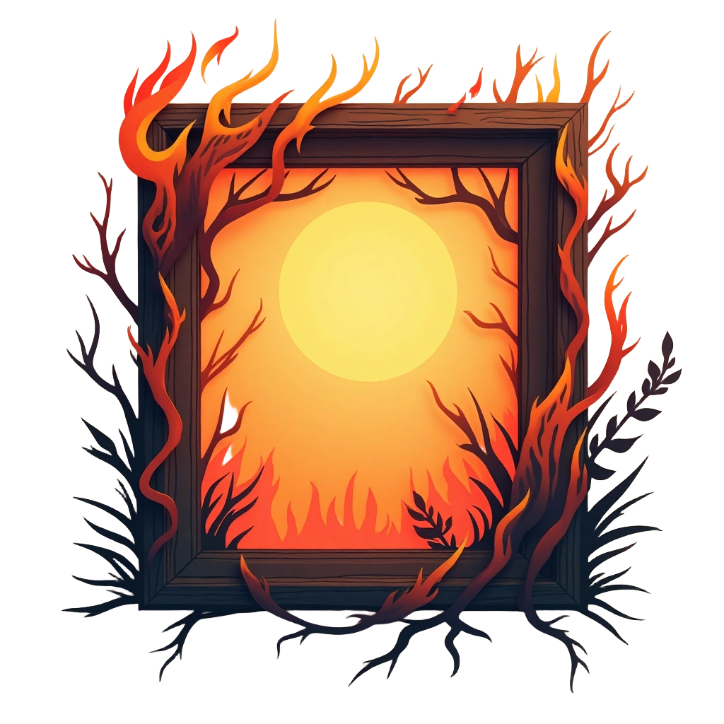 Flaming Forest Frame