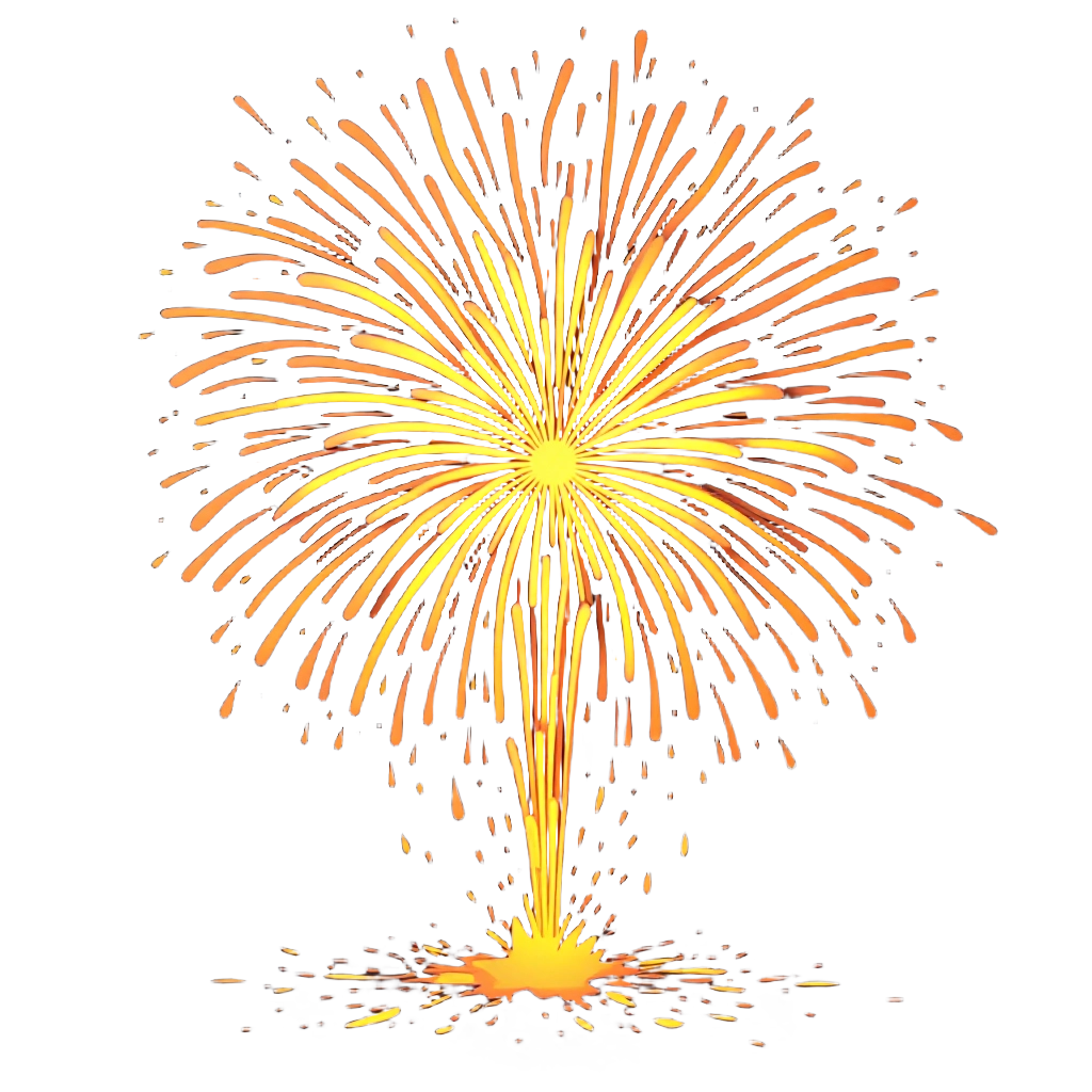 Golden Fireworks Display