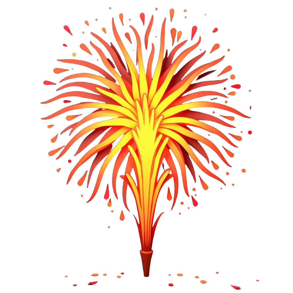 Vibrant Fireworks Display