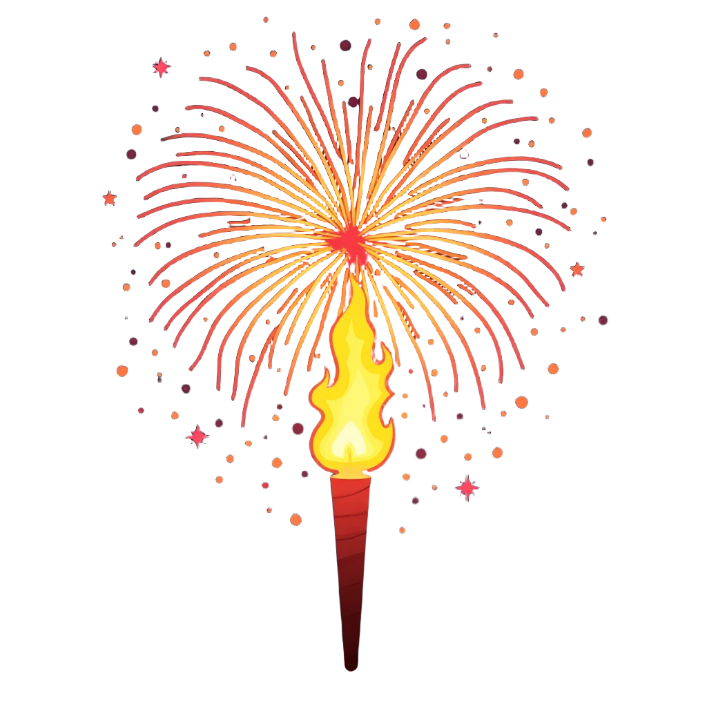 Festive Firework Torch