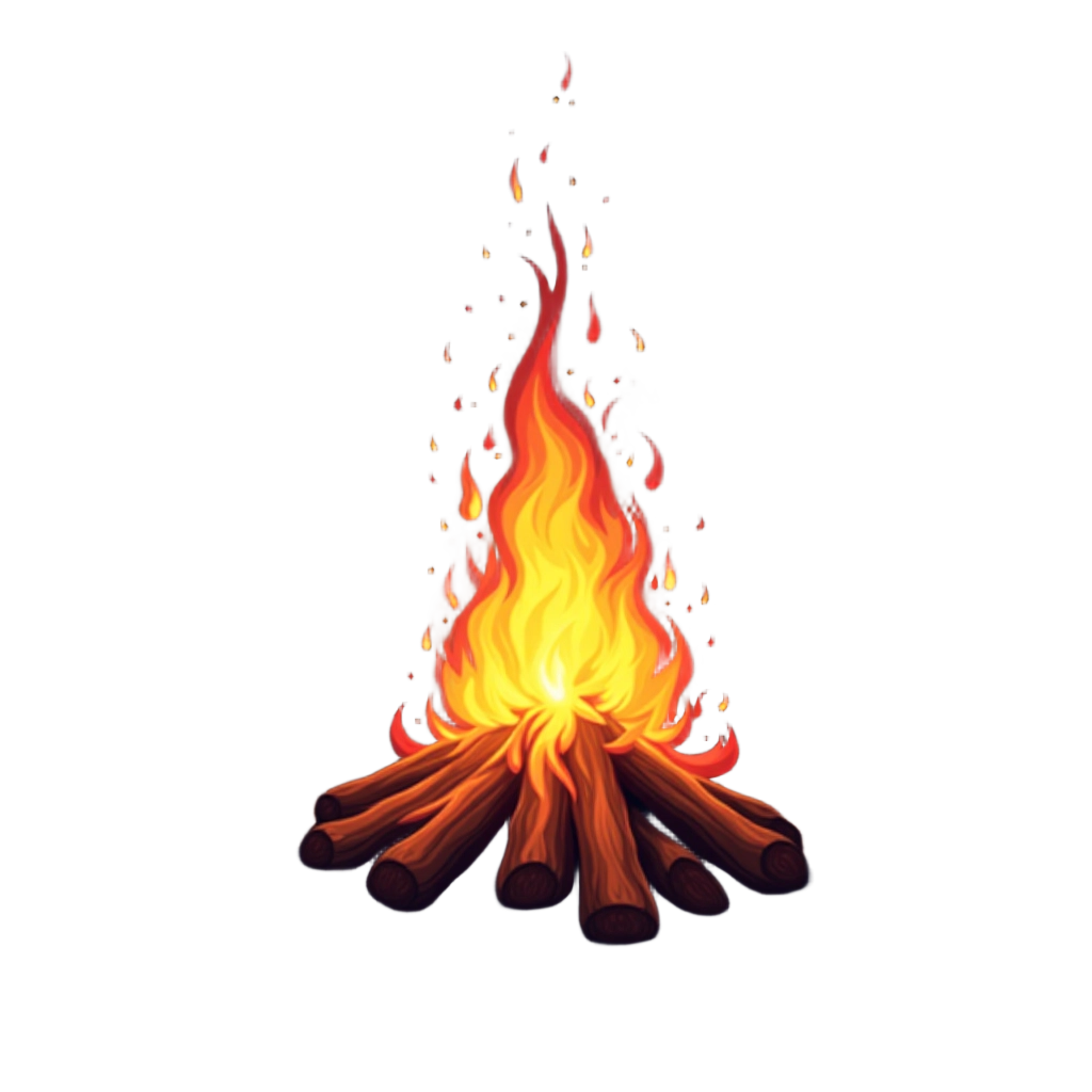 Campfire Illustration