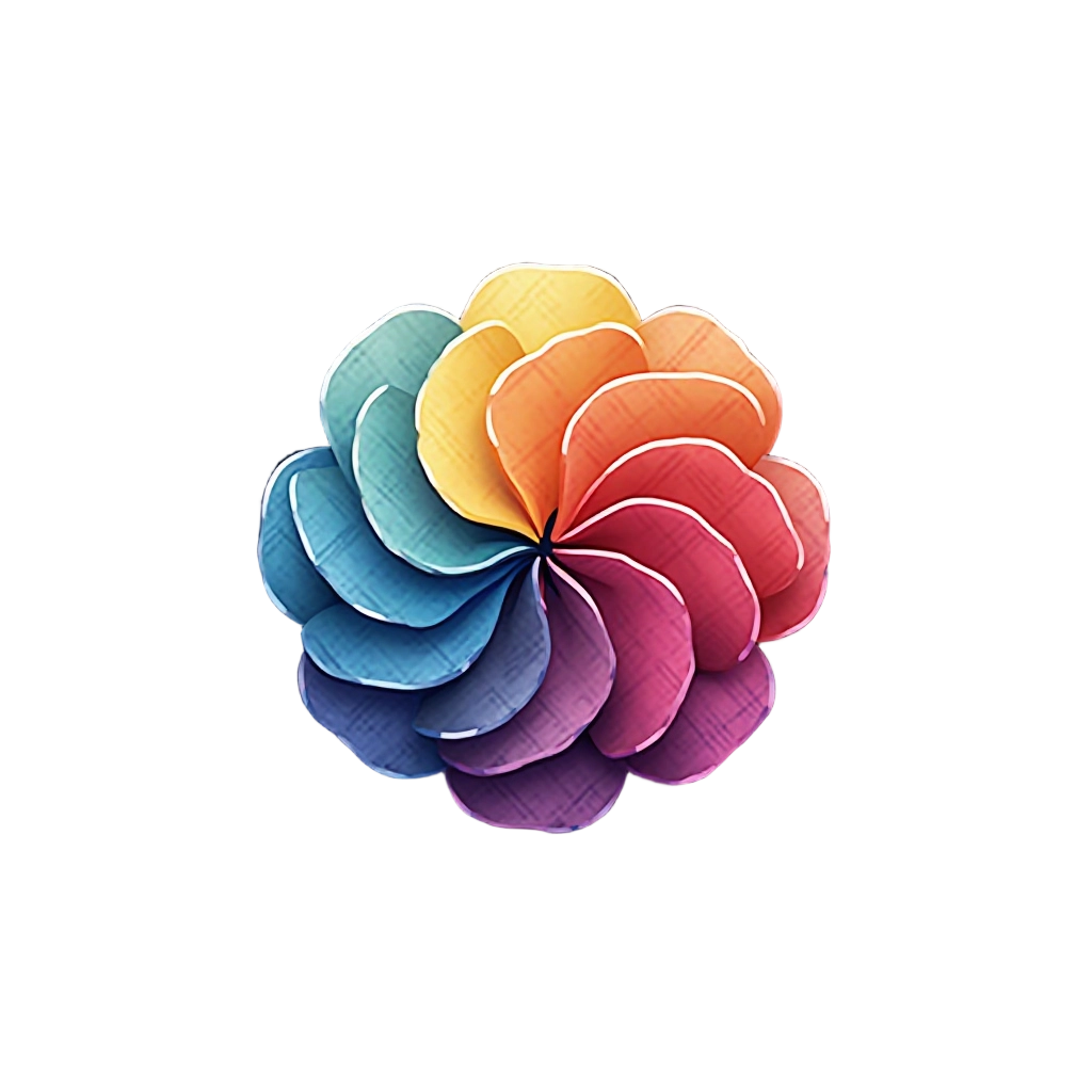 Colorful Spiral Flower