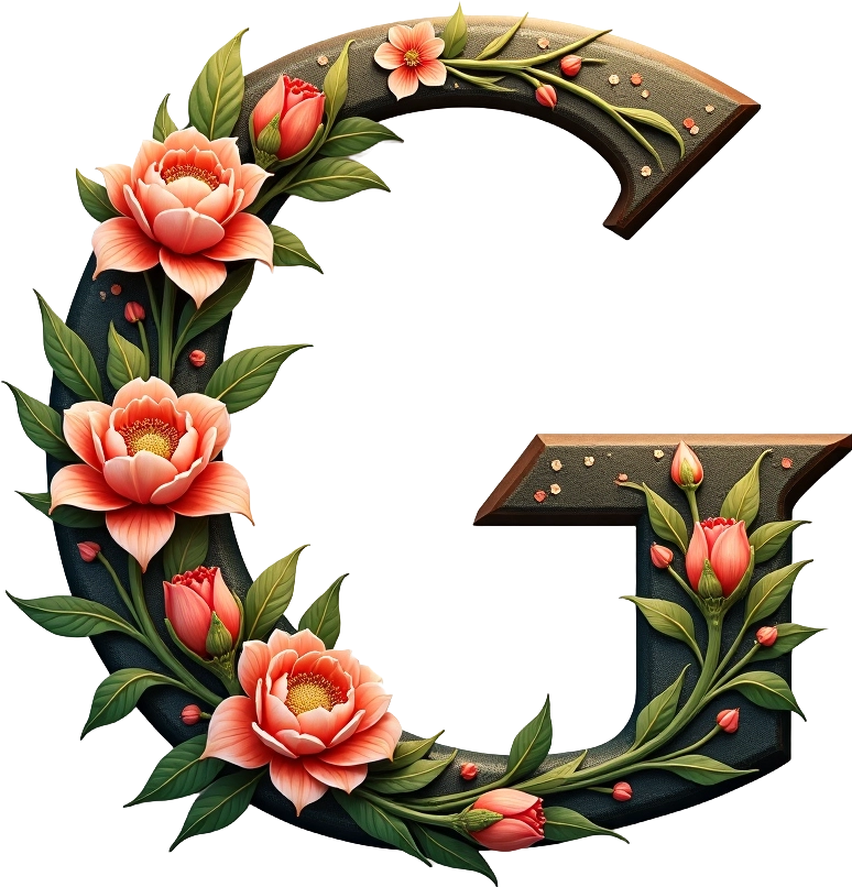 Floral Letter G