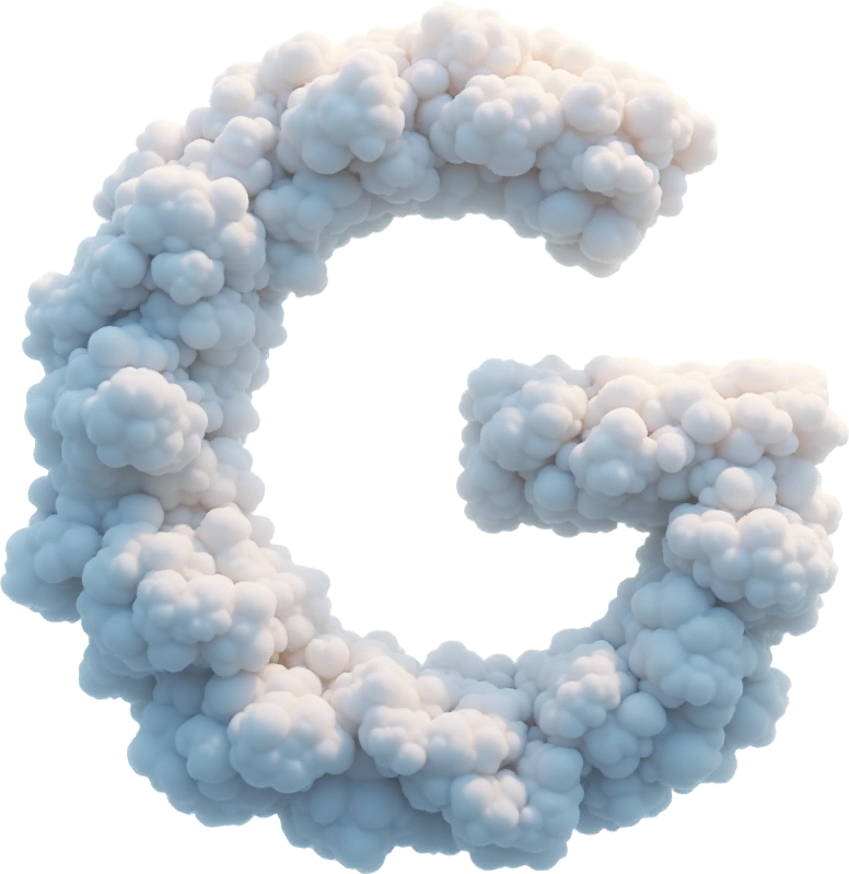 Cloudy Letter G