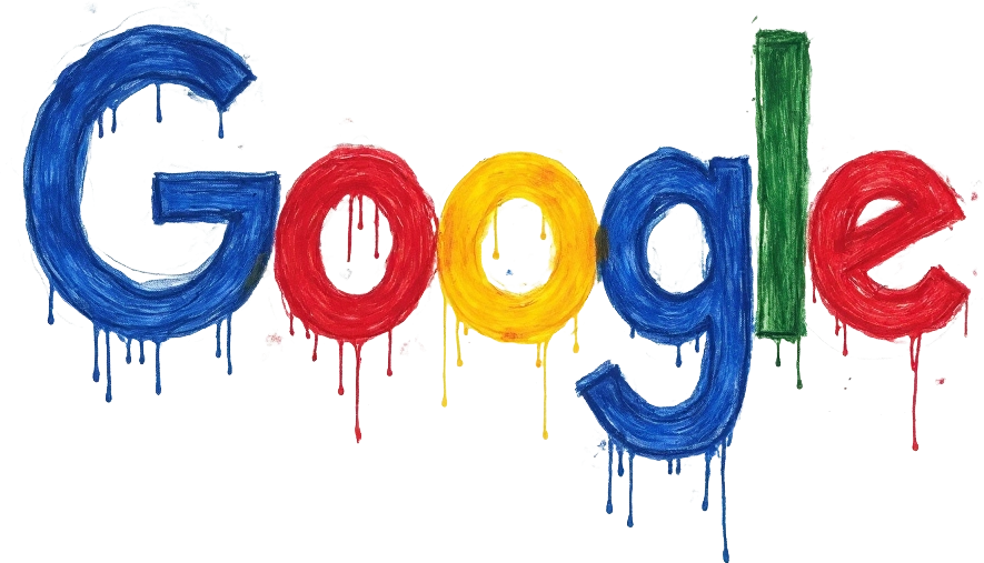 Google Paint Splatter Logo