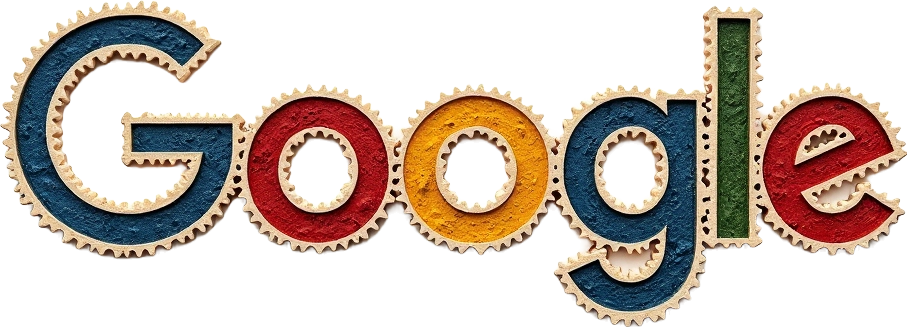 Vintage Gear Google Logo