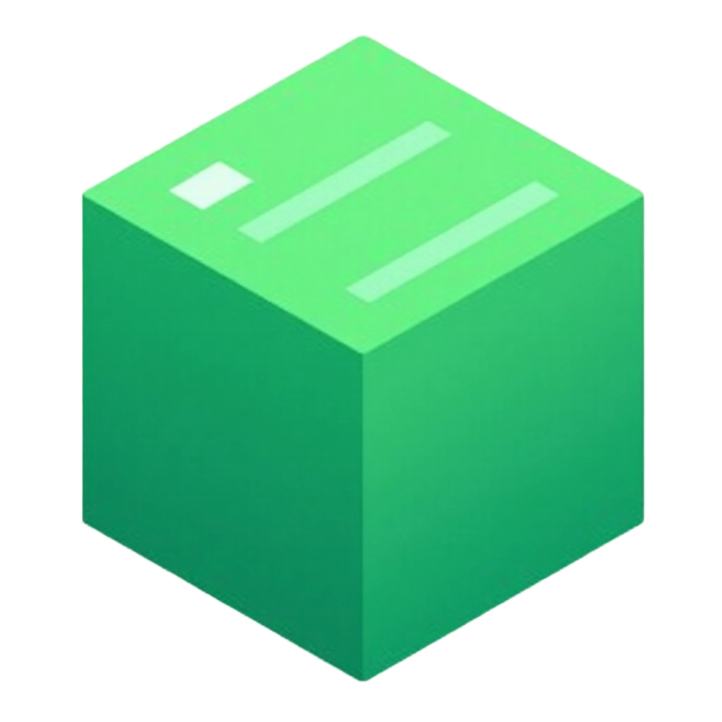 Green Cube Icon