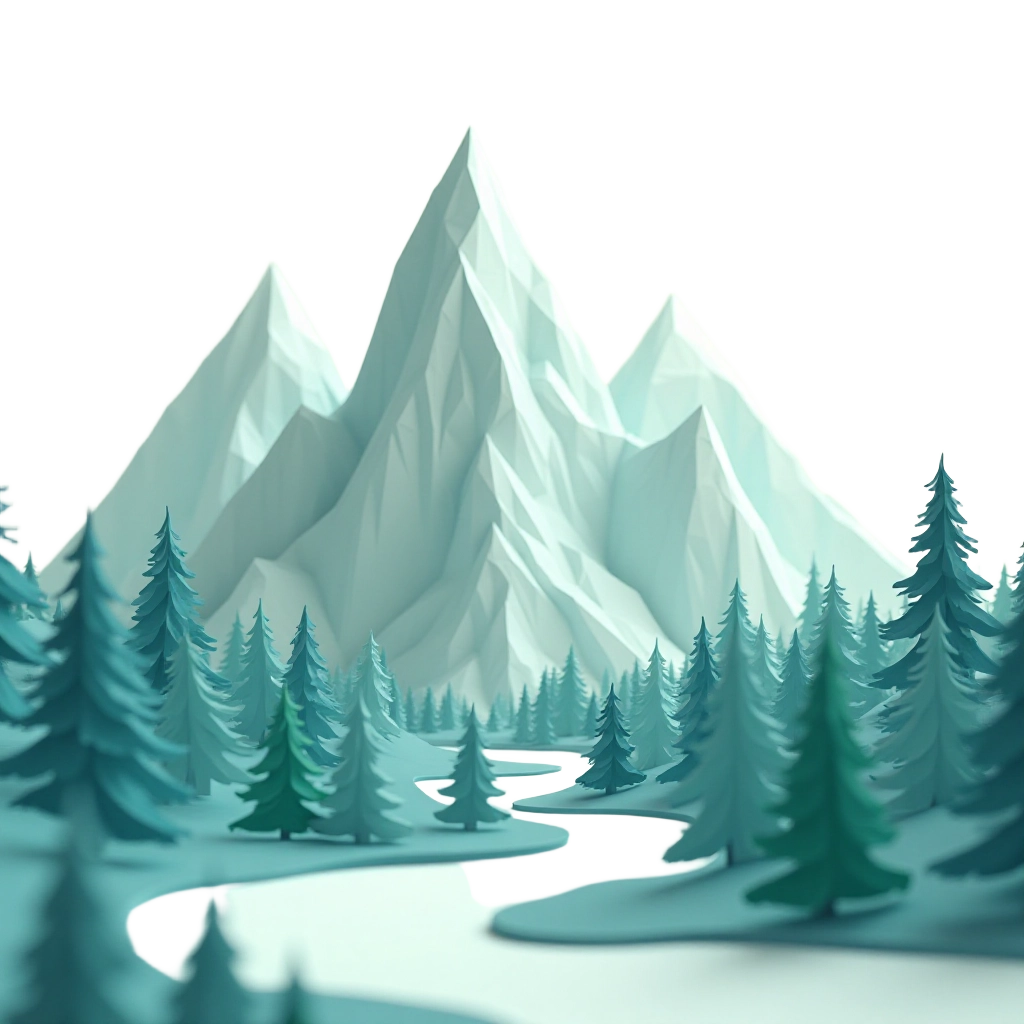 Winter Mountain Landscape