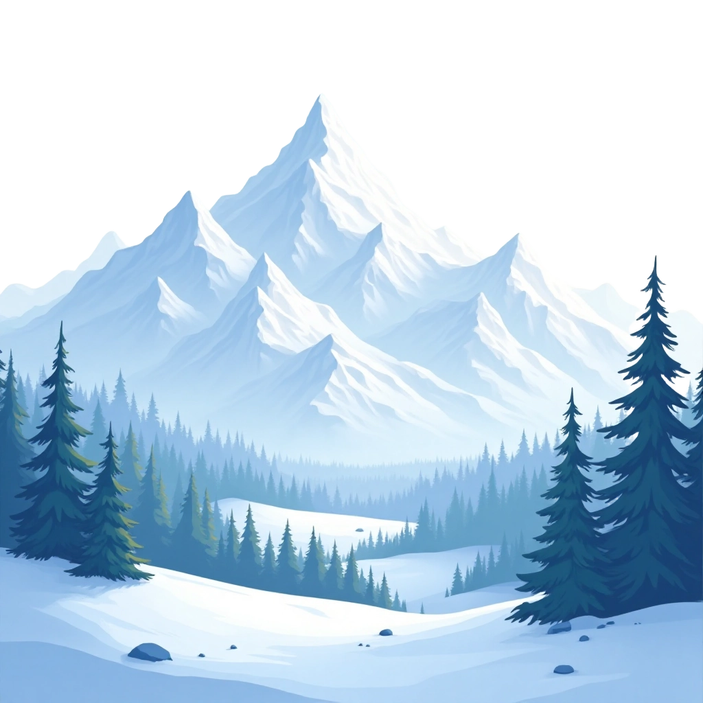 Winter Mountain Landscape