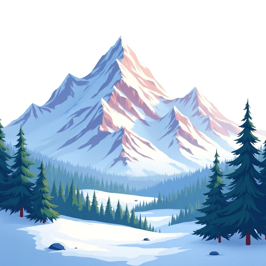 Winter Mountain Landscape