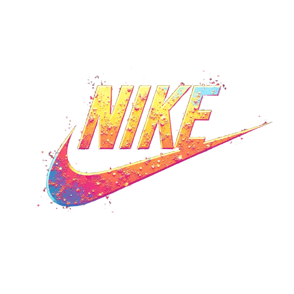 Nike Logo with Colorful Gradient