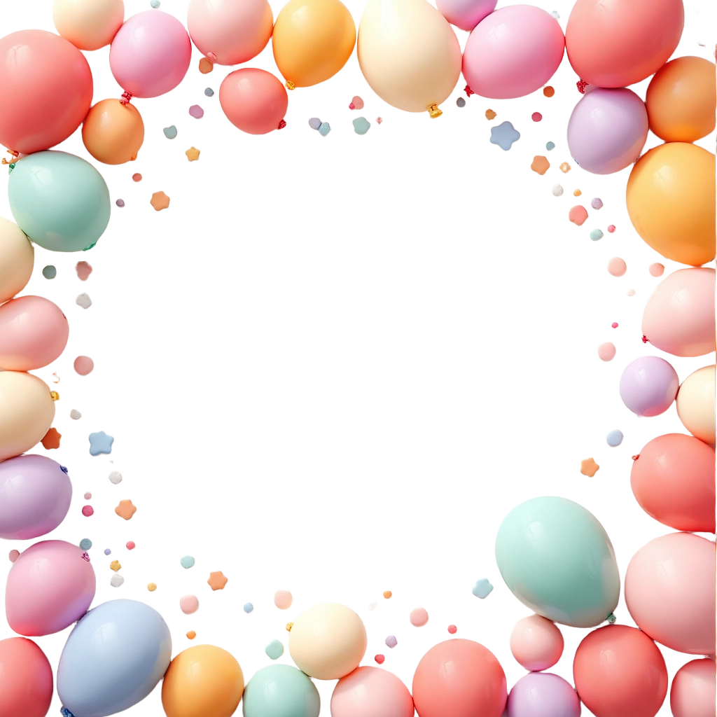 Colorful Balloon Frame