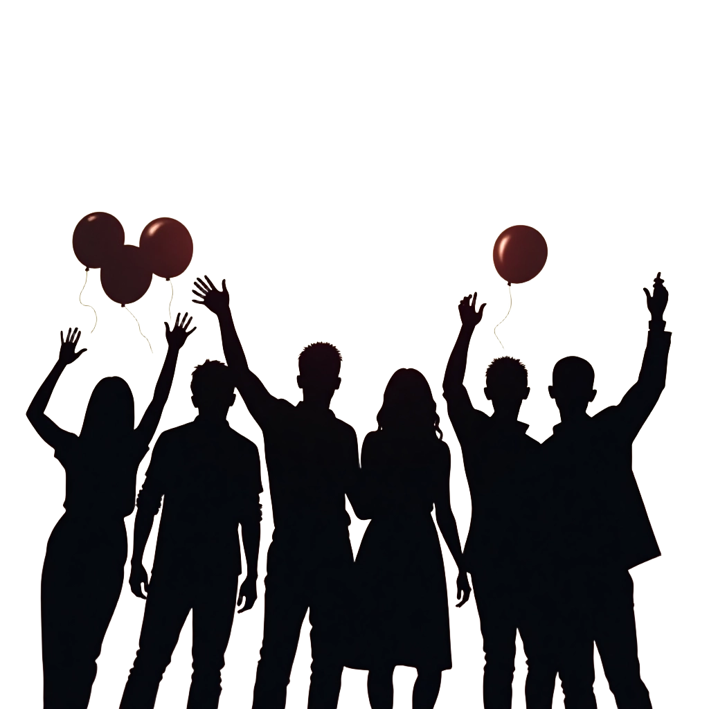 Celebratory Silhouettes