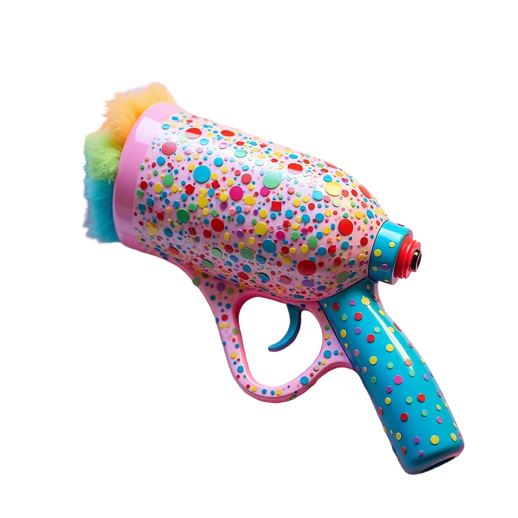 Colorful Polka Dot Toy Gun