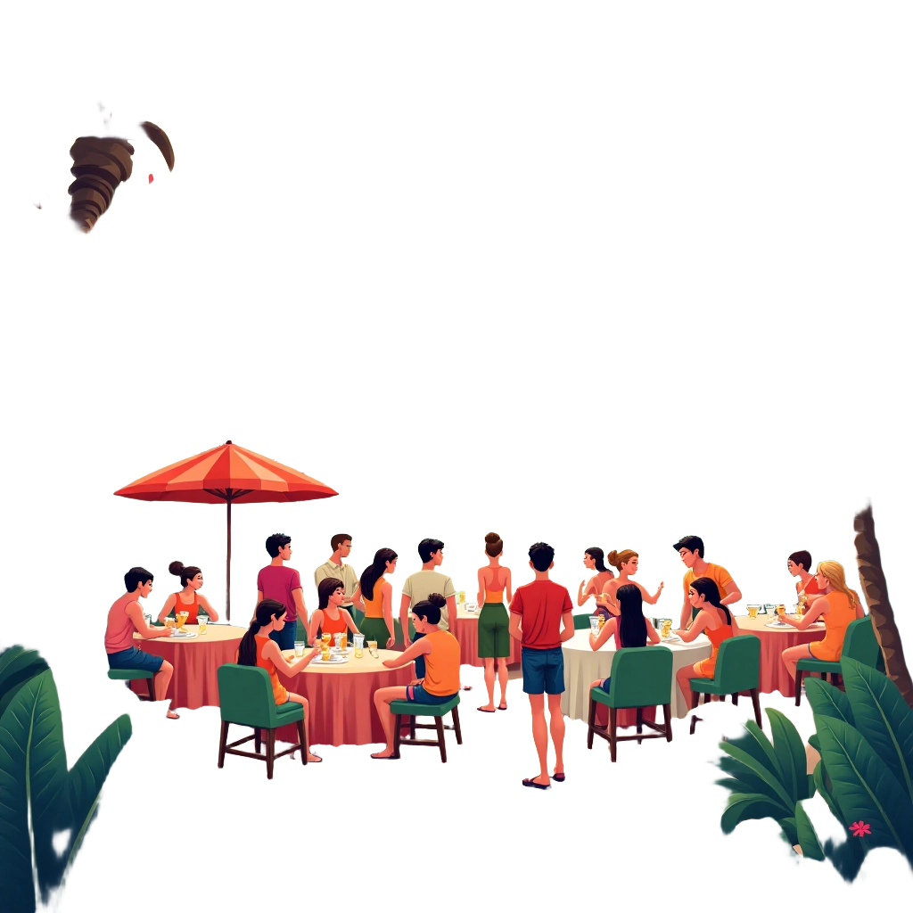 Beachside Dining Party