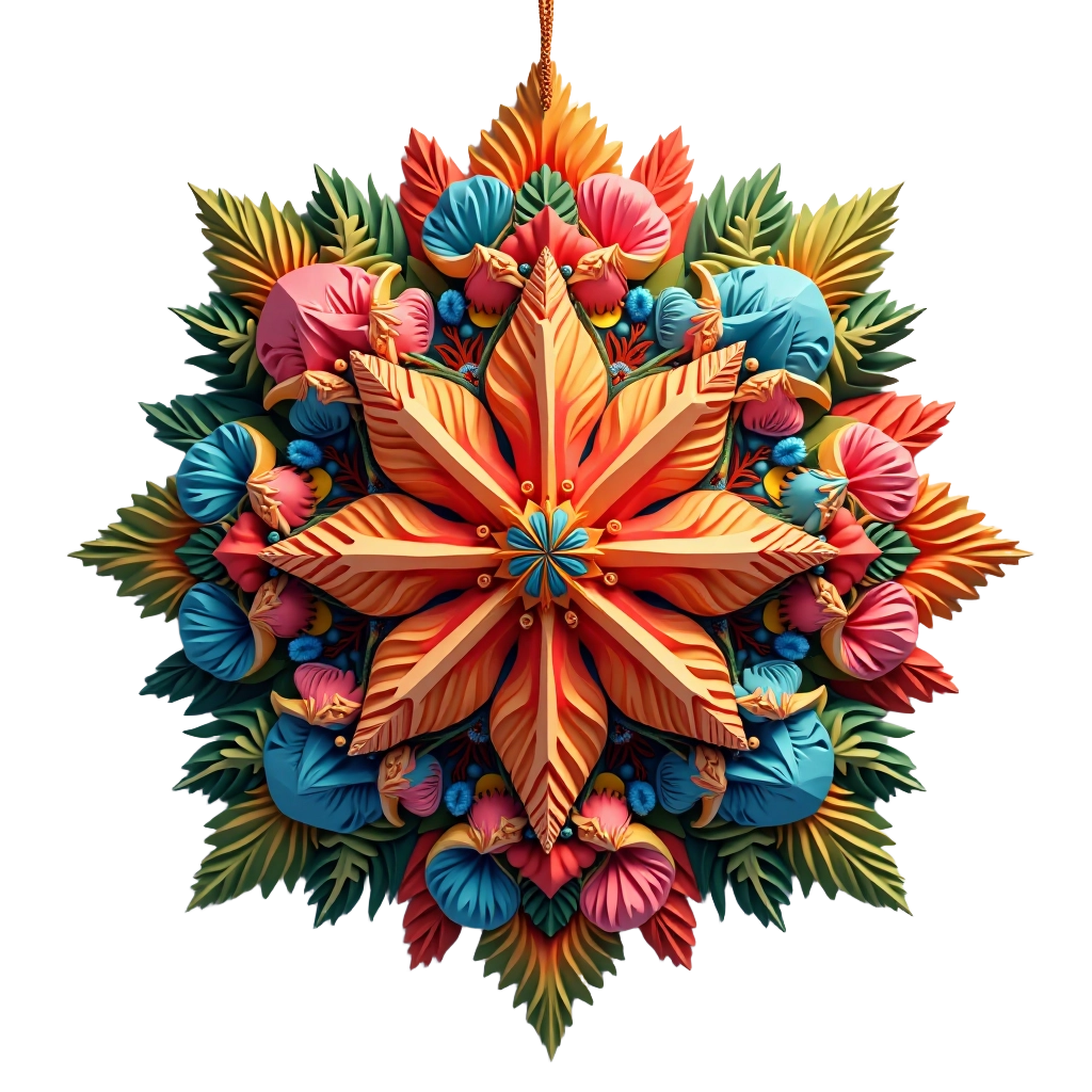 Vibrant Floral Mandala