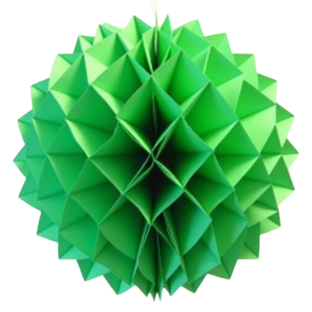 Green Origami Ball