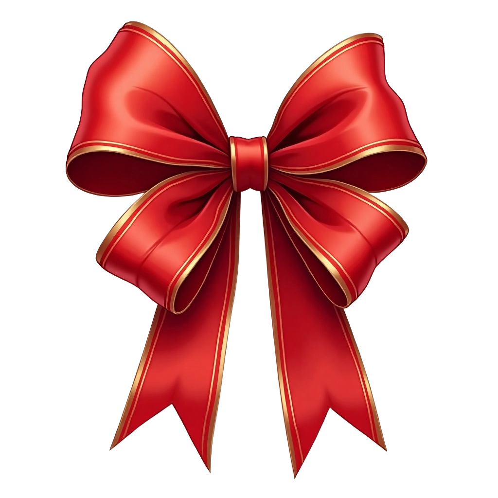 Festive Red Bow