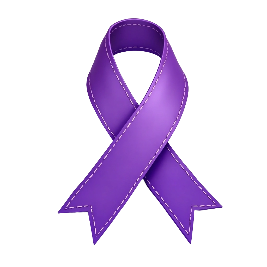 Purple Awareness Ribbon