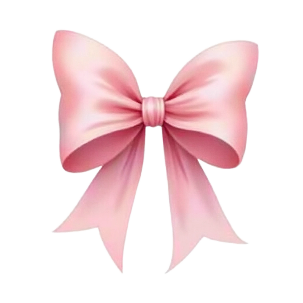 Pink Bow Illustration