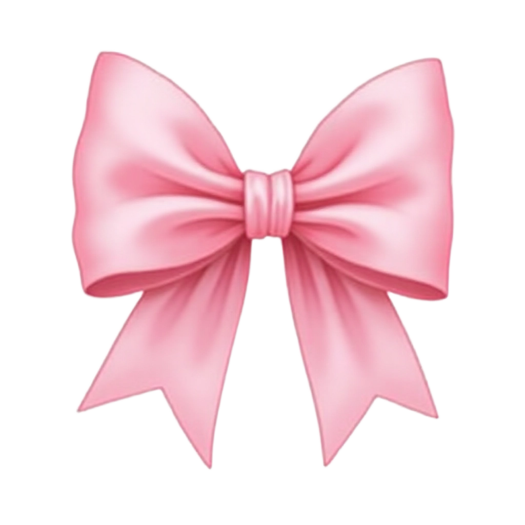 Pink Bow Illustration