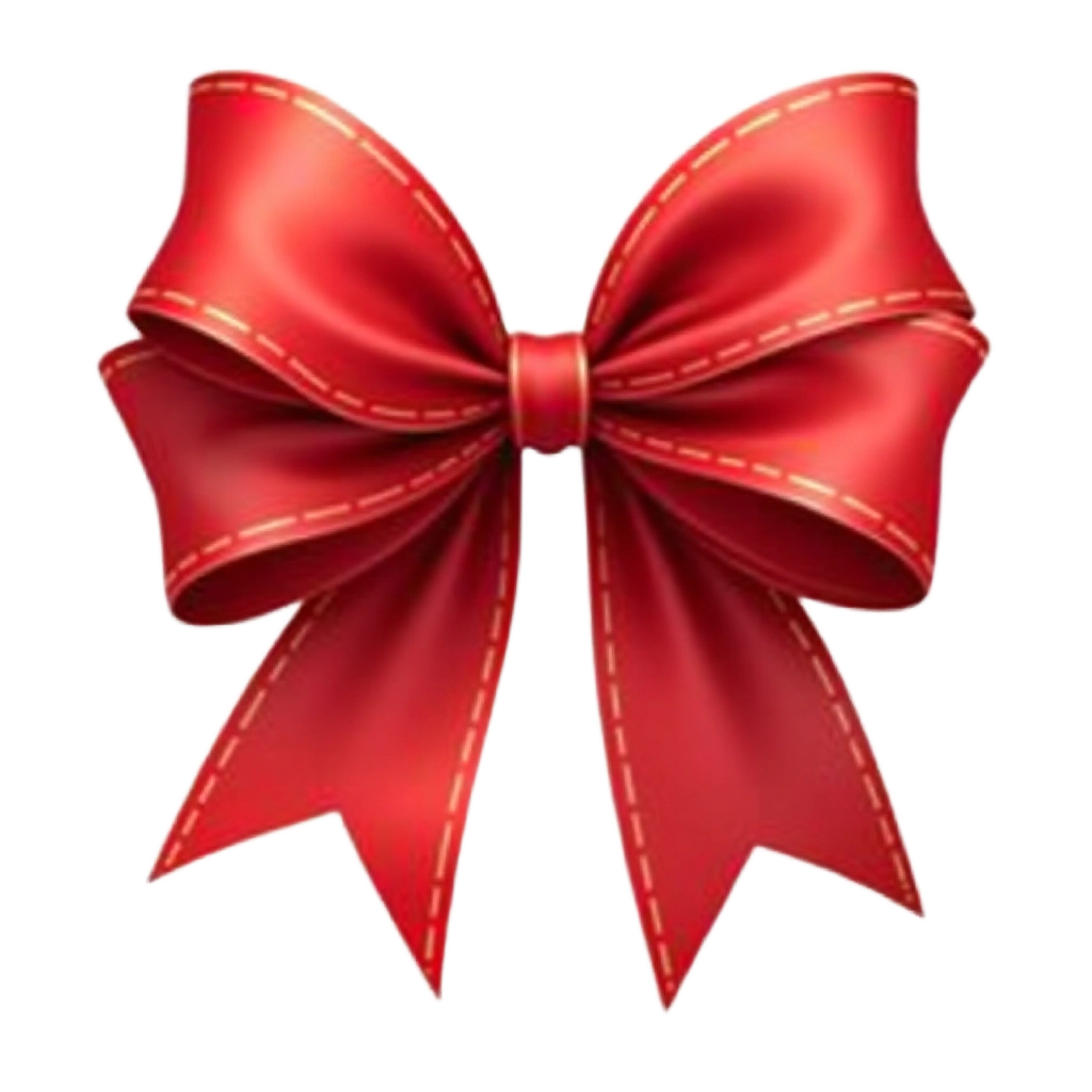 Festive Red Bow