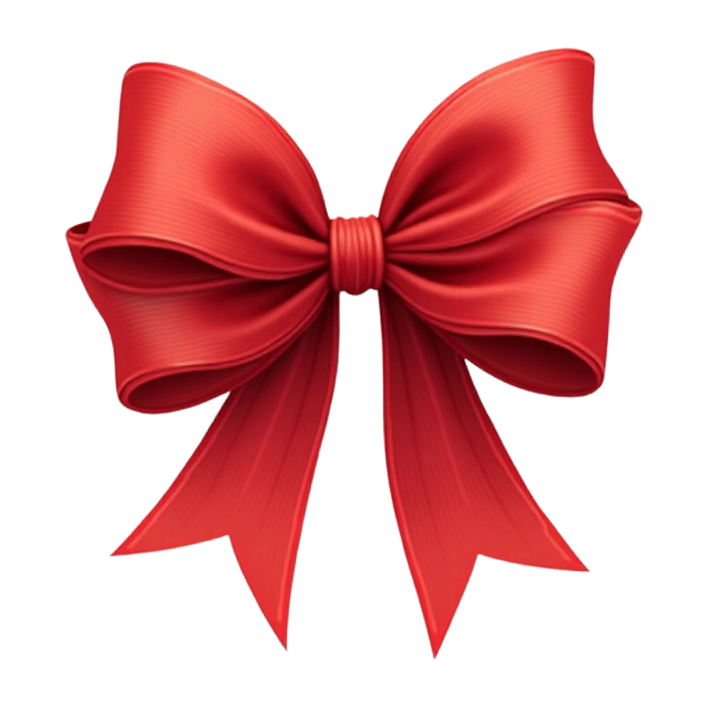 Festive Red Bow